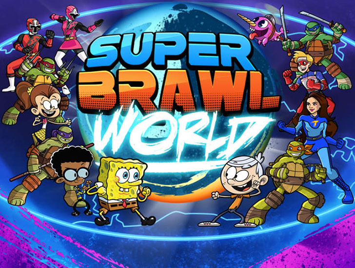 Brawl world. Никелодеон супер БРАВЛ. Супер драки Nickelodeon. Super Brawl World. Игра Nickelodeon World.